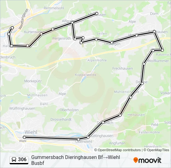 306 Bus Line Map
