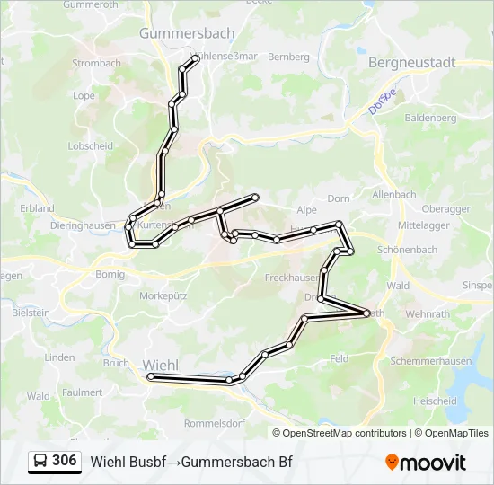 306 Bus Line Map