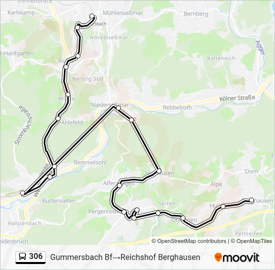 306 Bus Line Map