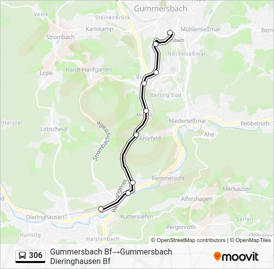 306 Bus Line Map