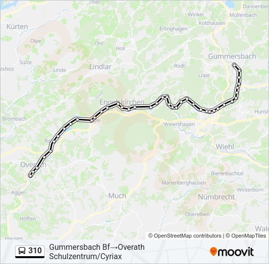 310 Bus Line Map