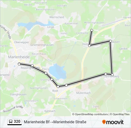 320 Bus Line Map