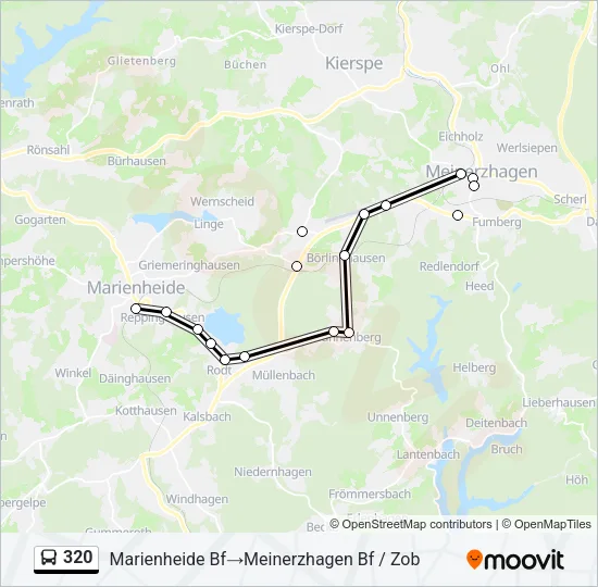 320 Bus Line Map