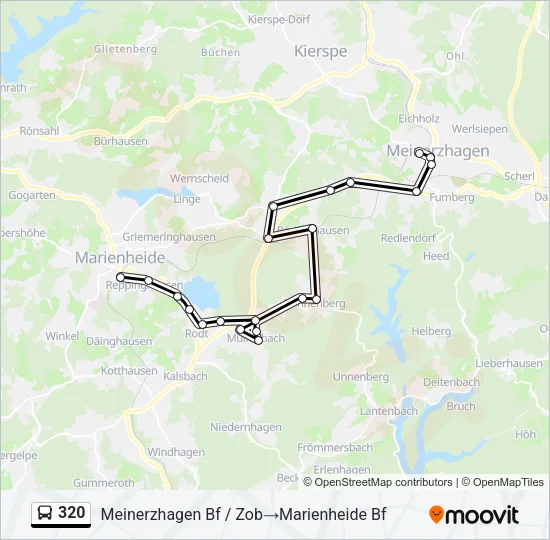 320 Bus Line Map