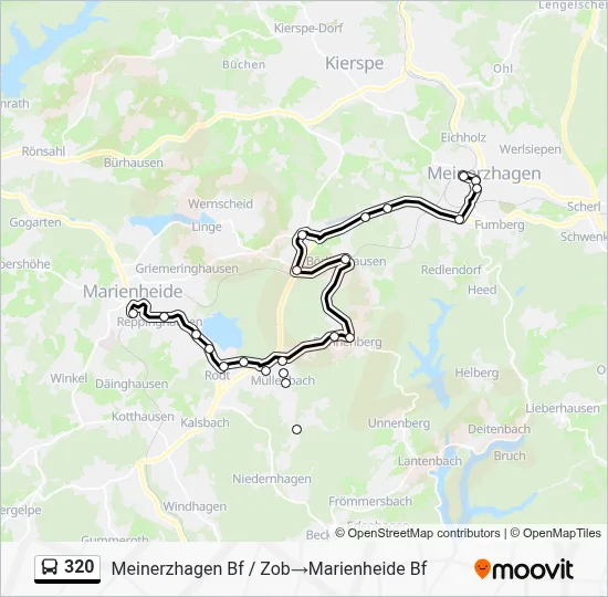 320 Bus Line Map