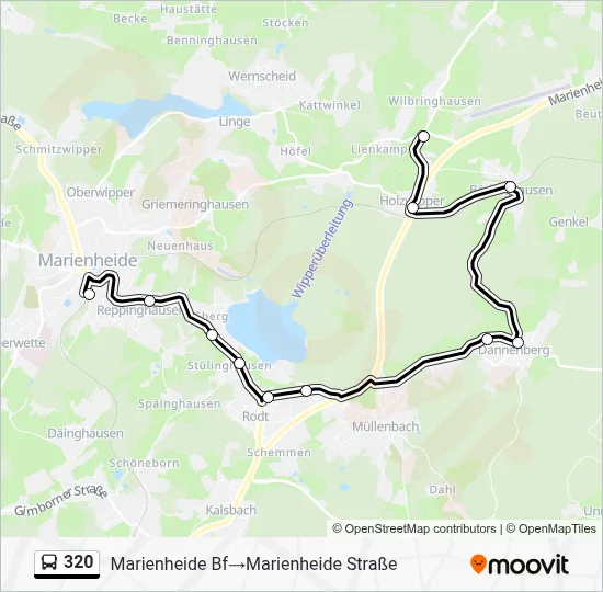320 Bus Line Map