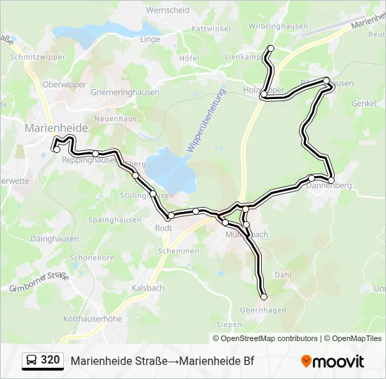 320 Bus Line Map