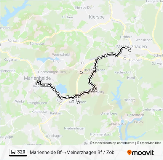 320 Bus Line Map