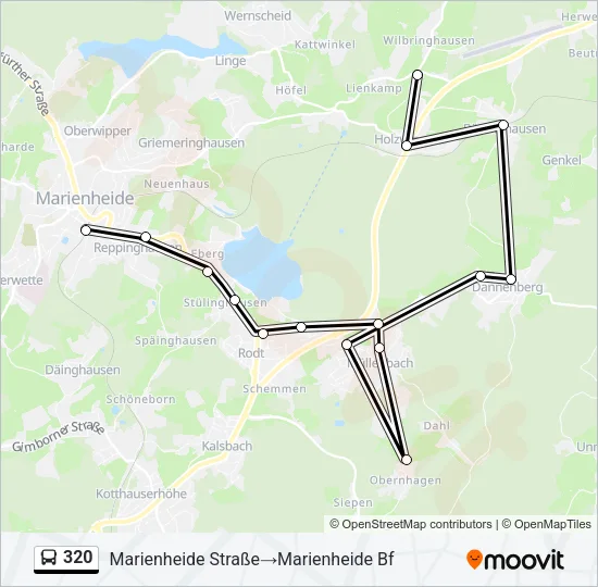 320 Bus Line Map
