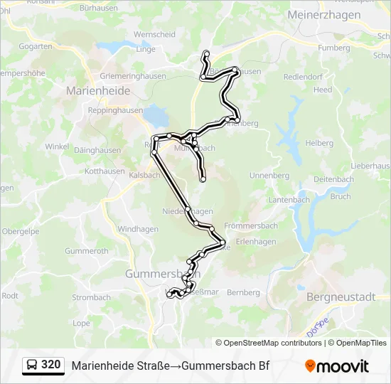 320 Bus Line Map