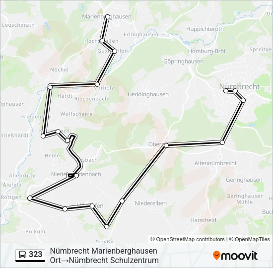 323 Bus Line Map