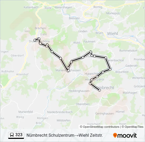 323 Bus Line Map