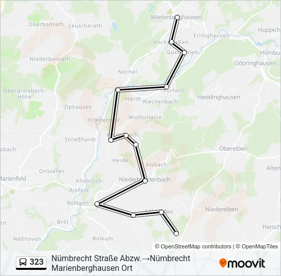 323 Bus Line Map