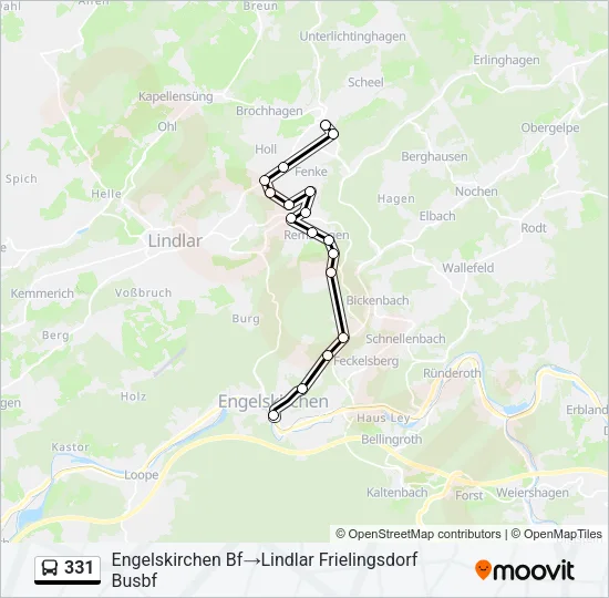 331 Bus Line Map