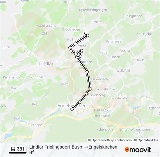 331 Bus Line Map