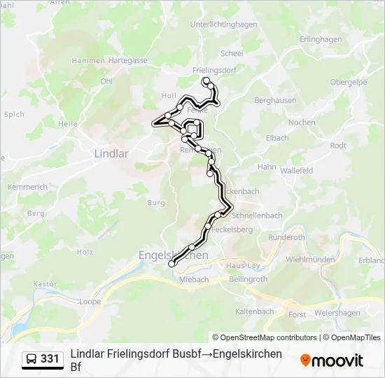 331 Bus Line Map