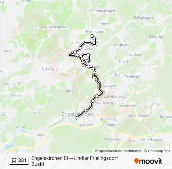 331 Bus Line Map