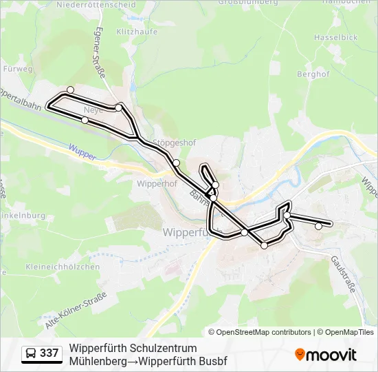 337 Bus Line Map