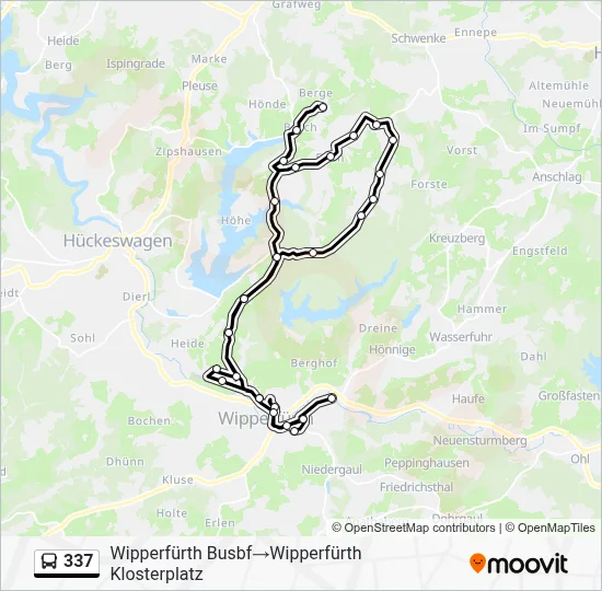 337 Bus Line Map
