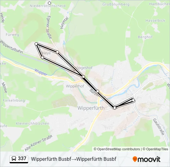 337 Bus Line Map