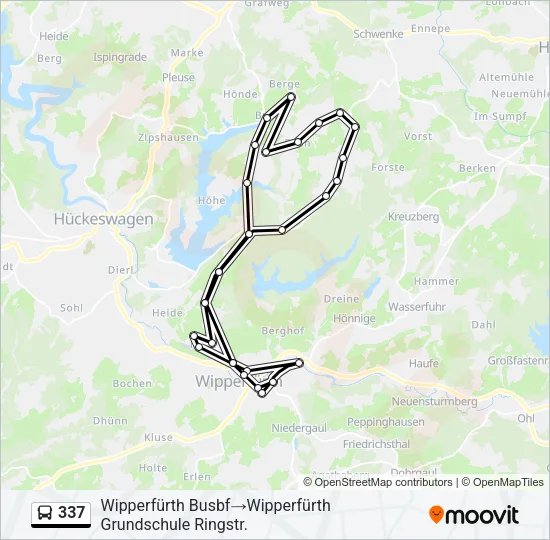 337 Bus Line Map