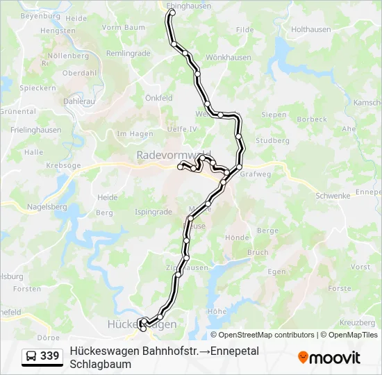339 Bus Line Map