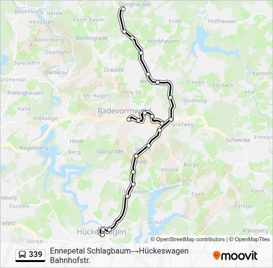 339 Bus Line Map