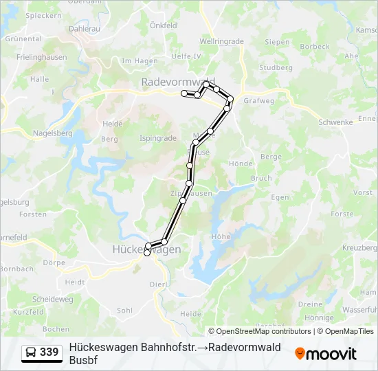 339 Bus Line Map