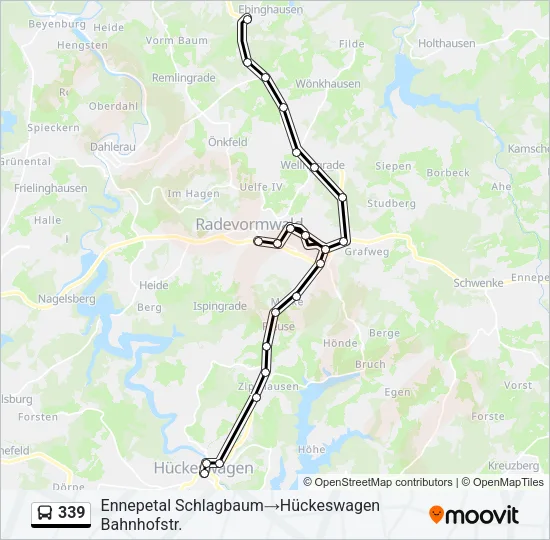 339 Bus Line Map