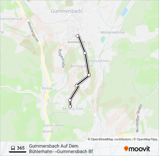 365 Bus Line Map