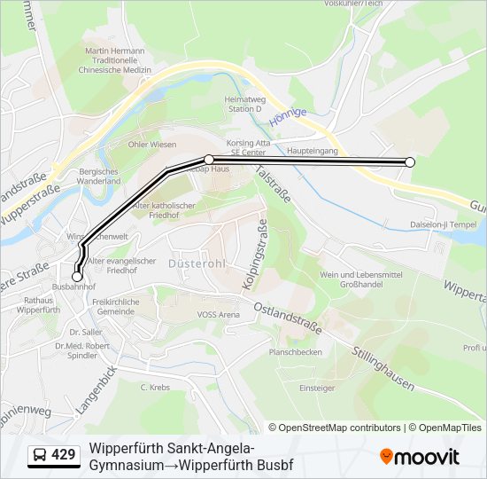 Автобус 429: карта маршрута