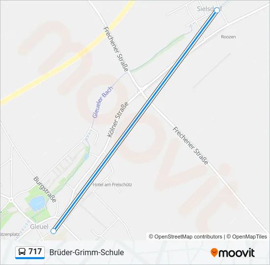 717 Bus Line Map