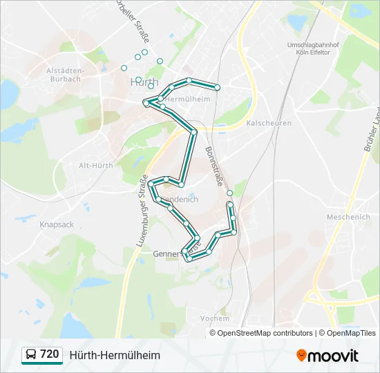720 Bus Line Map