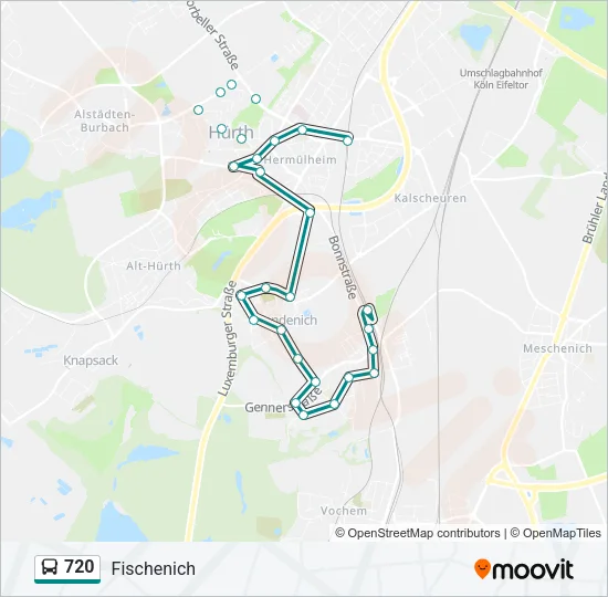 720 Bus Line Map