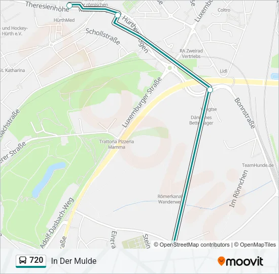 720 Bus Line Map