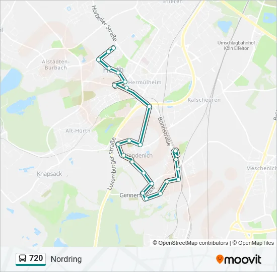 720 Bus Line Map