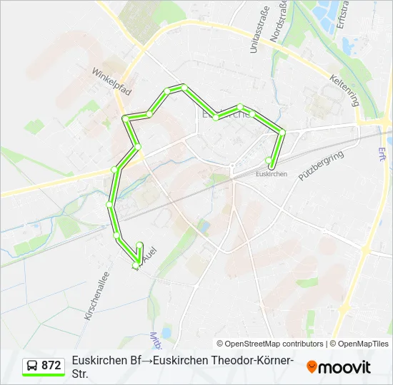 872 Bus Line Map
