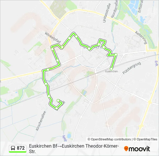 872 Bus Line Map