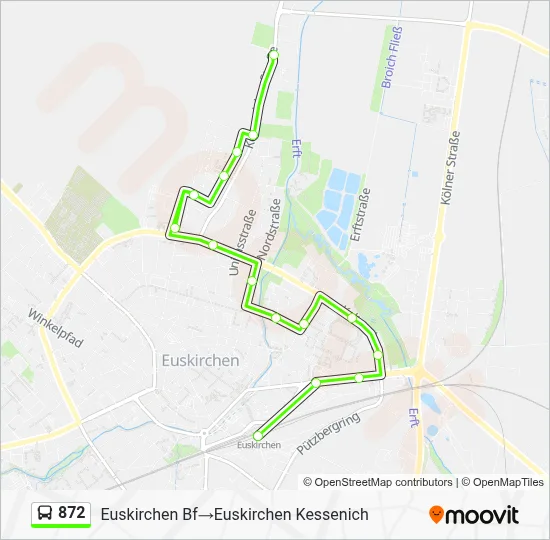 872 Bus Line Map
