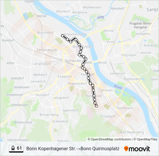 61 Light Rail Line Map