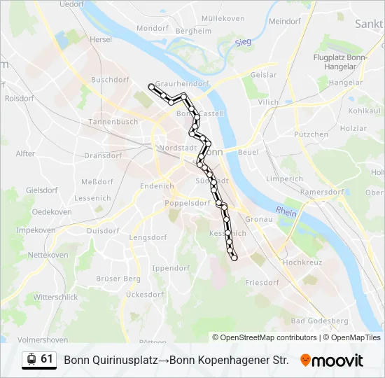 61 Light Rail Line Map