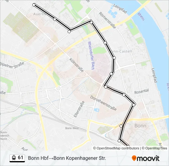 61 Light Rail Line Map