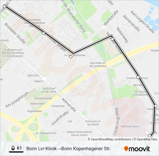 61 Light Rail Line Map