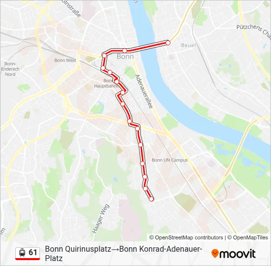 61 Light Rail Line Map