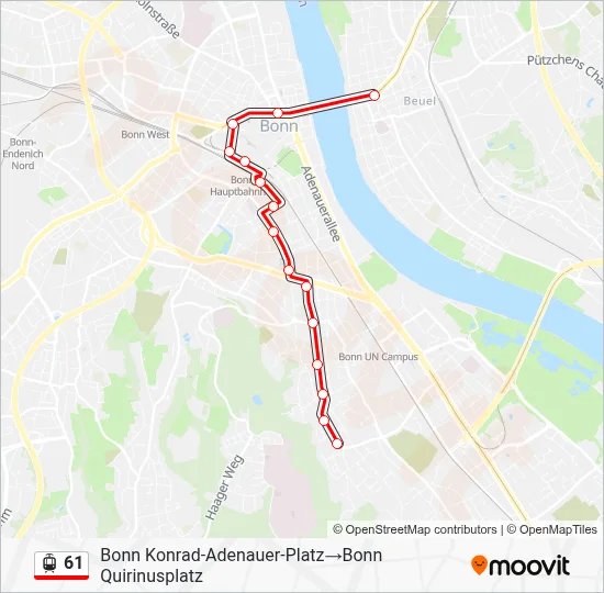 61 Light Rail Line Map