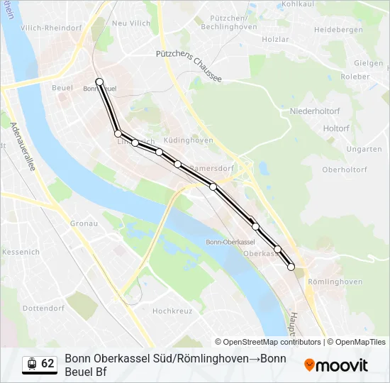 62 Light Rail Line Map