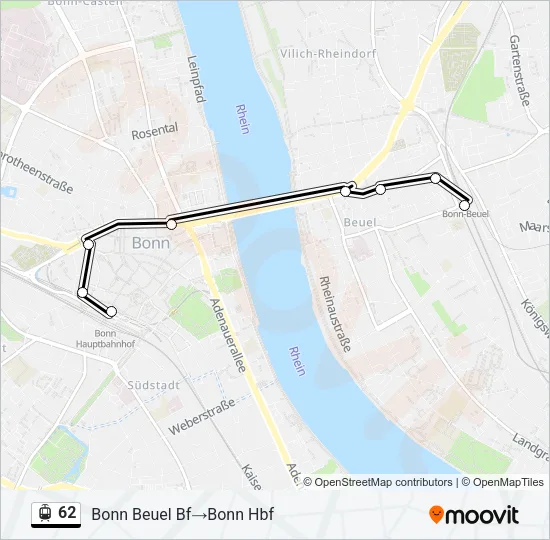 62 Light Rail Line Map