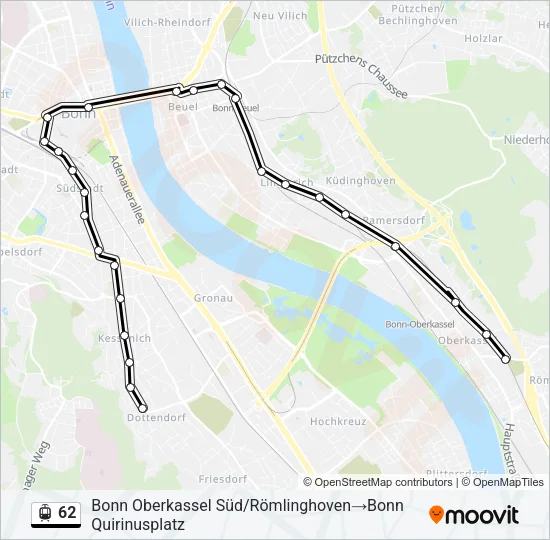 62 Light Rail Line Map