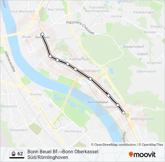 62 Light Rail Line Map