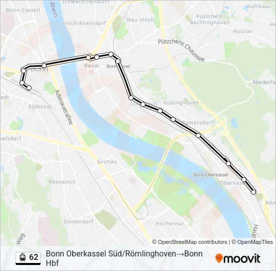 62 Light Rail Line Map